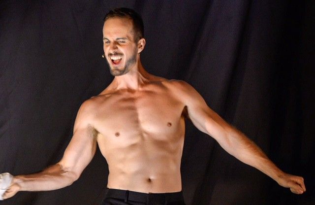 "I'm happy to get my kit off on stage…"