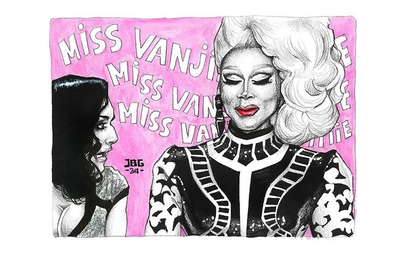 JBG's illustrations celebrate the icons of pop culture and gay porn