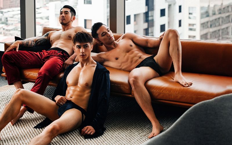 These boys are ready for breakfast in Tiffany's Velvet from Modus Vivendi