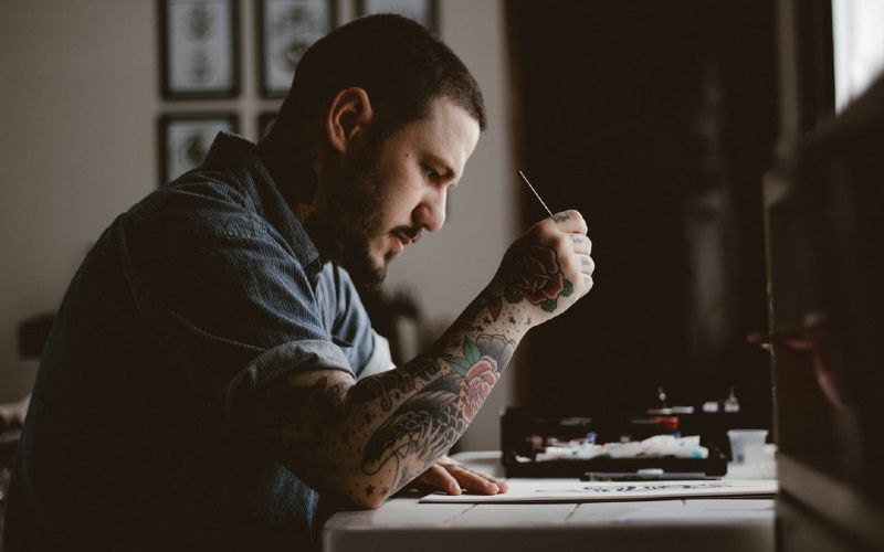 A writer writes.