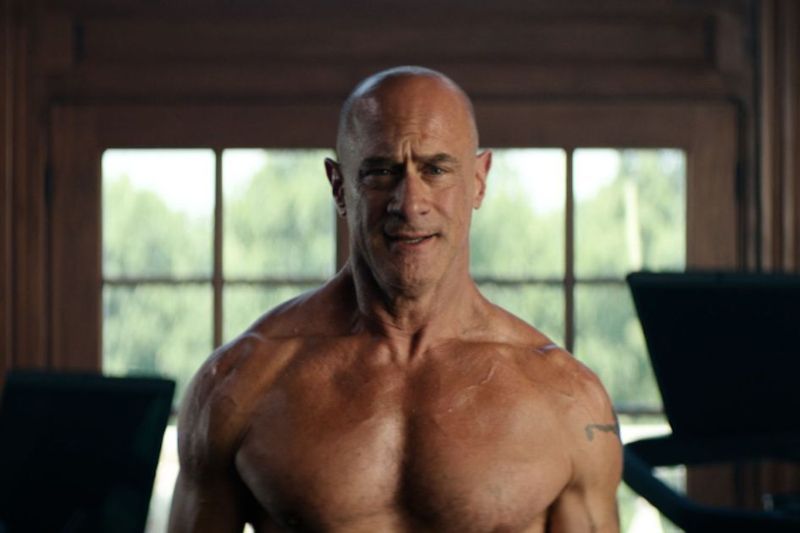 Getting the cake ready for Christopher Meloni’s Birthday