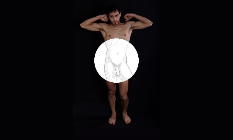 Drawing naked men