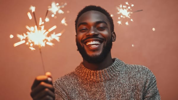 Real-life: "I began the new year with a bang!"